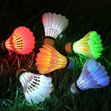 4/8 Pcs Lighting Badminton Foam Ball Head Luminous