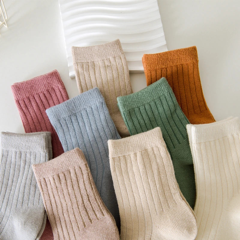 4 Pairs/Lot Children Socks for Girls Boys Cotton