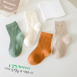 4 Pairs/Lot Children Socks for Girls Boys Cotton