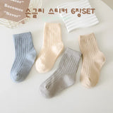 4 Pairs/Lot Children Socks for Girls Boys Cotton