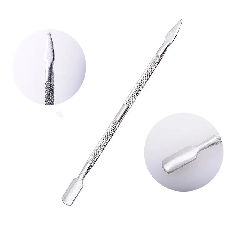 4 Pcs/Set steel Double-ended Cuticle Pusher Dead Skin