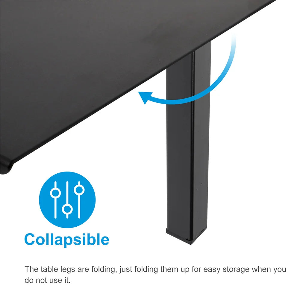 4 Pcs Square Tube Base Folding Furniture Leg