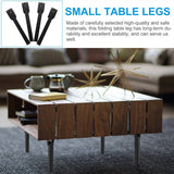 4 Pcs Square Tube Base Folding Furniture Leg