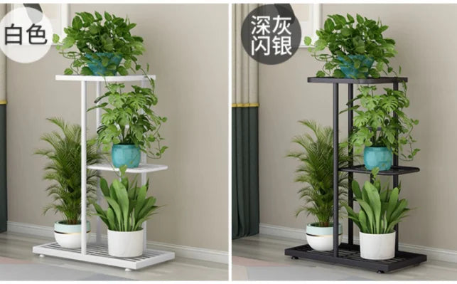 4 Tier 5 Potted Plant Stand Metal Flower