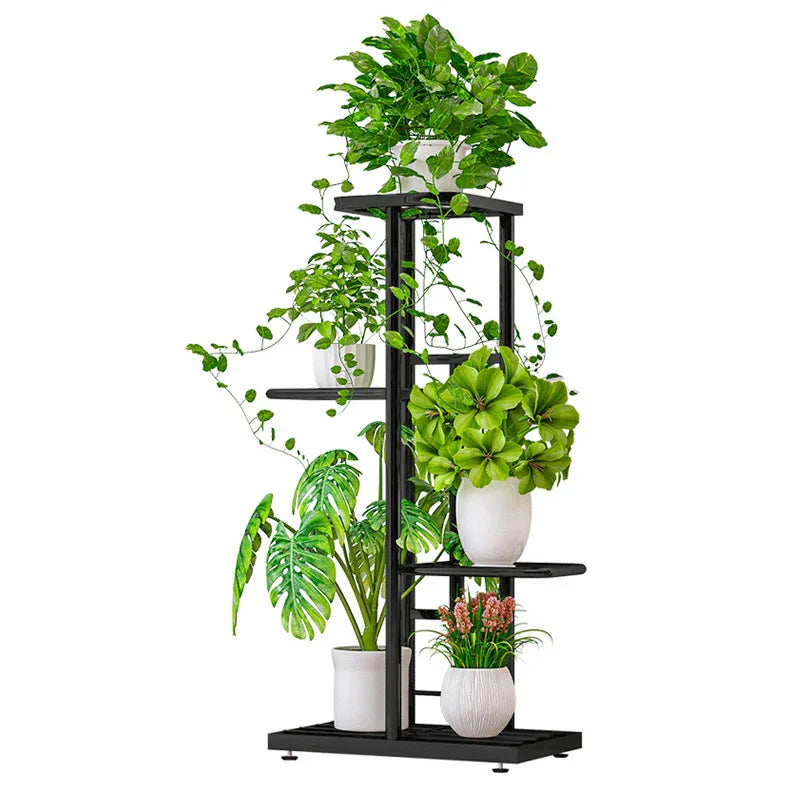 4 Tier 5 Potted Plant Stand Metal Flower