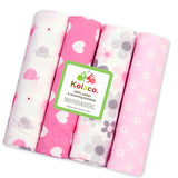 pieces flannel baby blanket swaddle set 76*76cm cotton
