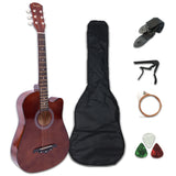 41/38 Inch Acoustic Guitar for Travel Beginners Adults