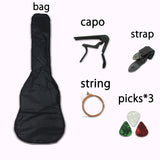 41/38 Inch Acoustic Guitar for Travel Beginners Adults