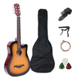 41/38 Inch Acoustic Guitar for Travel Beginners Adults