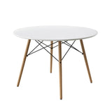 42inch Round Modern Dining Table Mid Century Style,