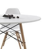 42inch Round Modern Dining Table Mid Century Style,