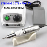 45000Rpm Electric Nail Drill Strong 207B 65W Manicure