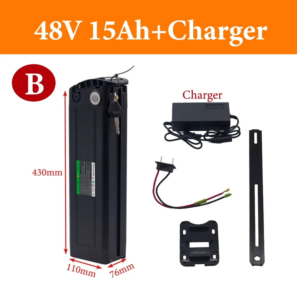 48V 10Ah 15Ah 20Ah For Silverfish Electric Bike