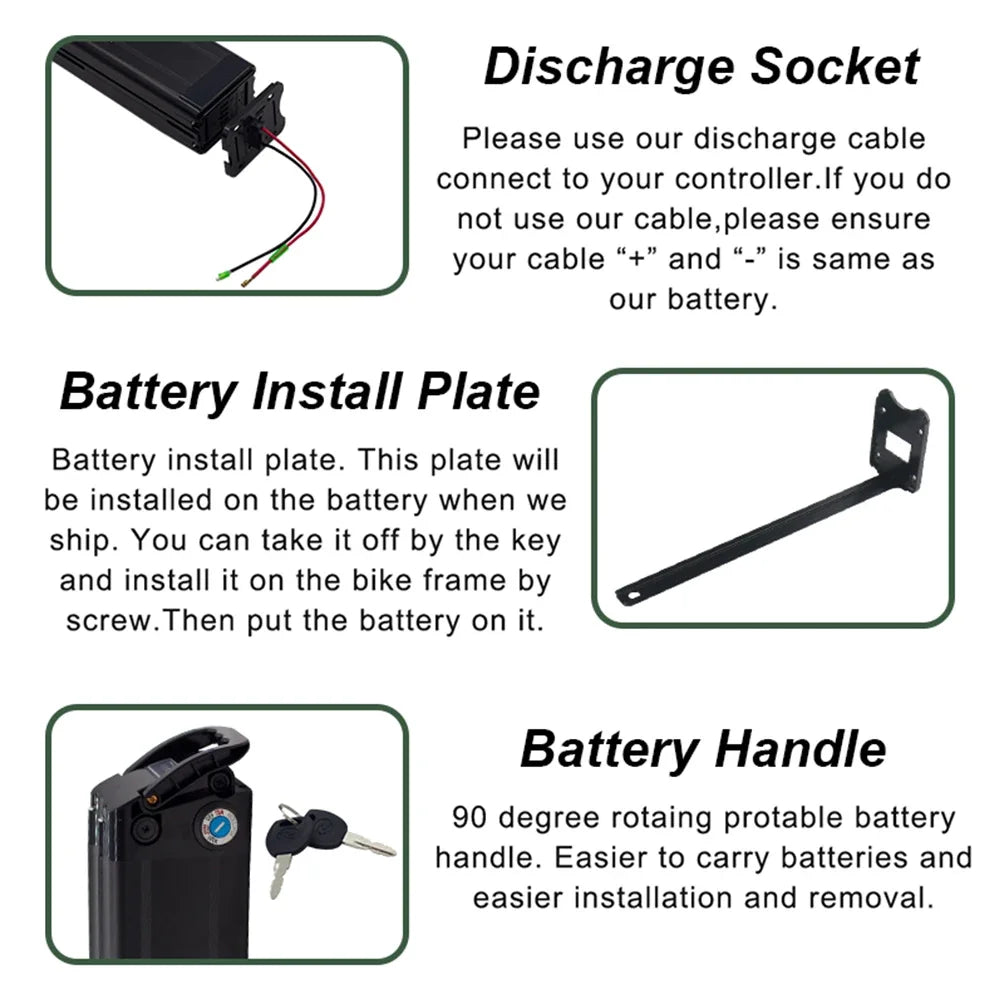 48V 10Ah 15Ah 20Ah For Silverfish Electric Bike