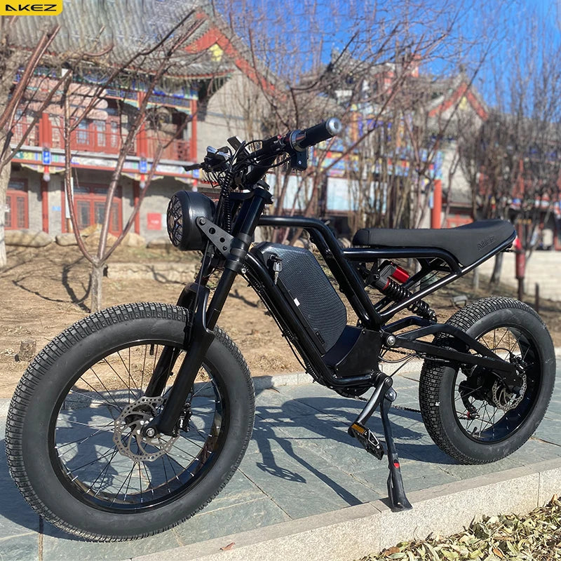 48V 750W 1500W AKEZ Aluminum Frame Electric Bicycle