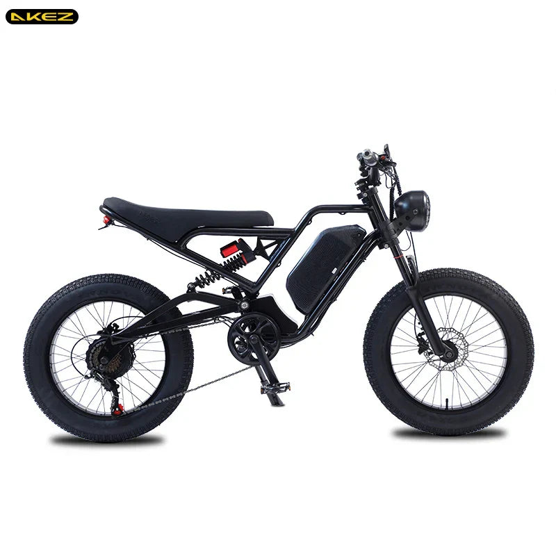 48V 750W 1500W AKEZ Aluminum Frame Electric Bicycle