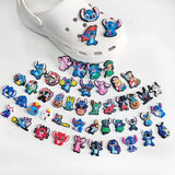 48pcsset Cartoon Disney Stitch series Shoe Charms Croc