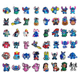 48pcsset Cartoon Disney Stitch series Shoe Charms Croc