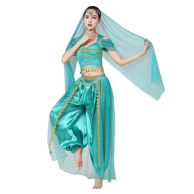 4PCS Belly Dance Costumes Set For Women Noble