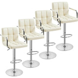 4pcs Adjustable Bar Stools Kitchen Counter Barstools Bar/Counter