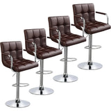 4pcs Adjustable Bar Stools Kitchen Counter Barstools Bar/Counter