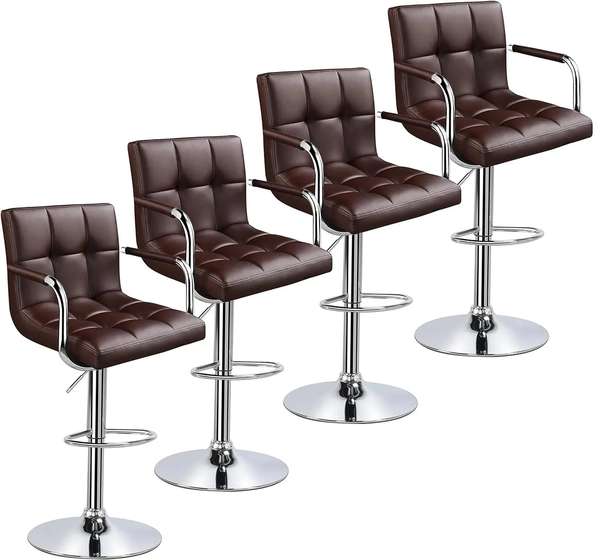 4pcs Adjustable Bar Stools Kitchen Counter Barstools Bar/Counter