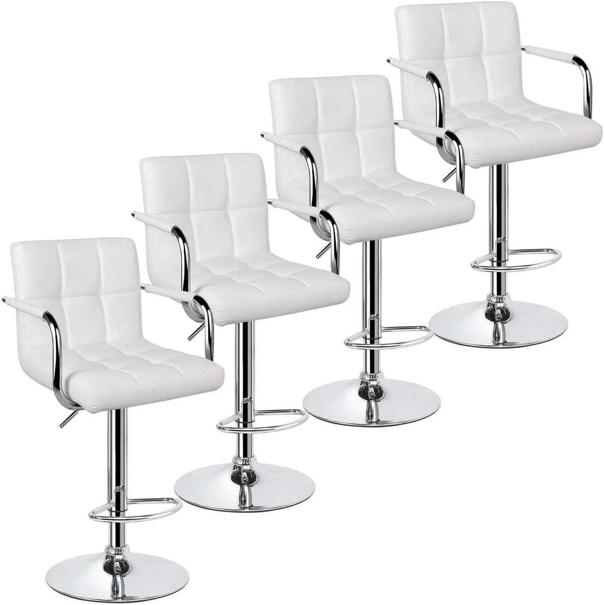 4pcs Adjustable Bar Stools Kitchen Counter Barstools Bar/Counter