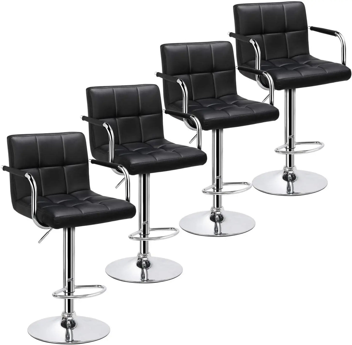 4pcs Adjustable Bar Stools Kitchen Counter Barstools Bar/Counter