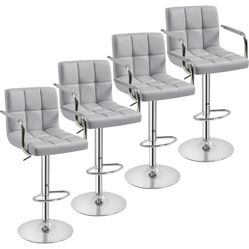 4pcs Adjustable Bar Stools Kitchen Counter Barstools Bar/Counter