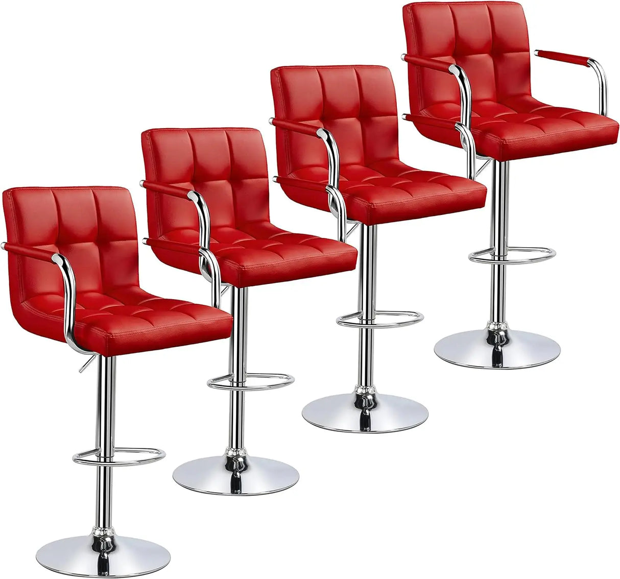 4pcs Adjustable Bar Stools Kitchen Counter Barstools Bar/Counter