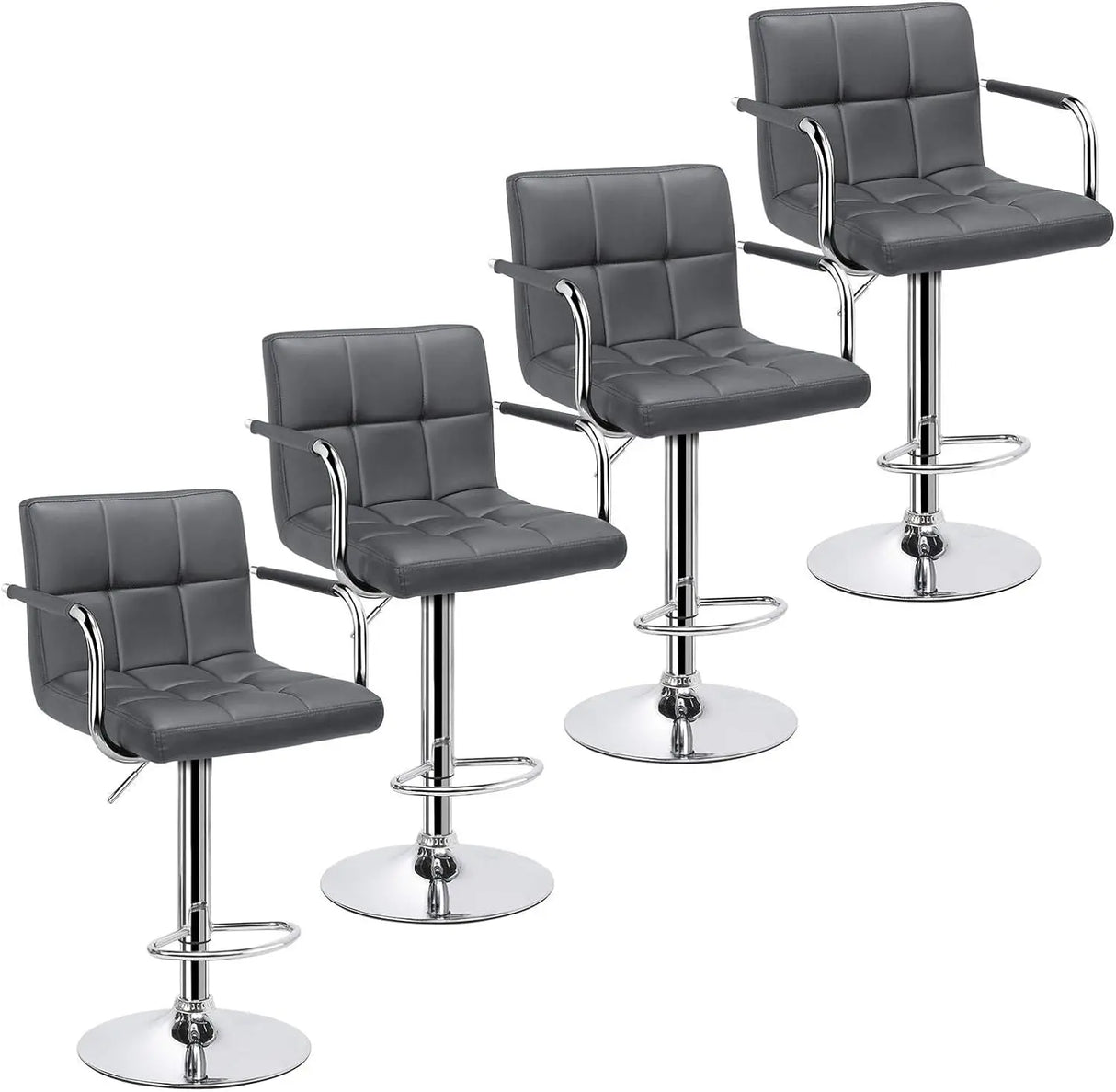 4pcs Adjustable Bar Stools Kitchen Counter Barstools Bar/Counter