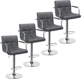 4pcs Adjustable Bar Stools Kitchen Counter Barstools Bar/Counter