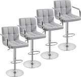4pcs Adjustable Bar Stools Kitchen Counter Barstools Bar/Counter
