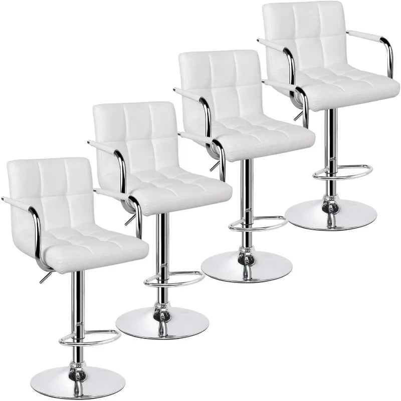 4pcs Adjustable Bar Stools Kitchen Counter Barstools Bar/Counter