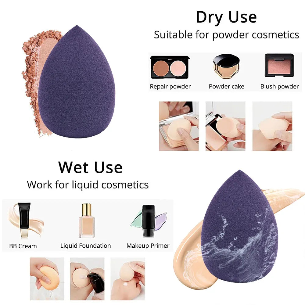4pcs Makeup Sponge Set Face Beauty Powde Beauty