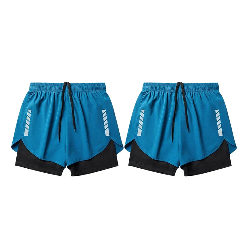 4pcs Men's Running Shorts Sport Shorts Athletics Marathon