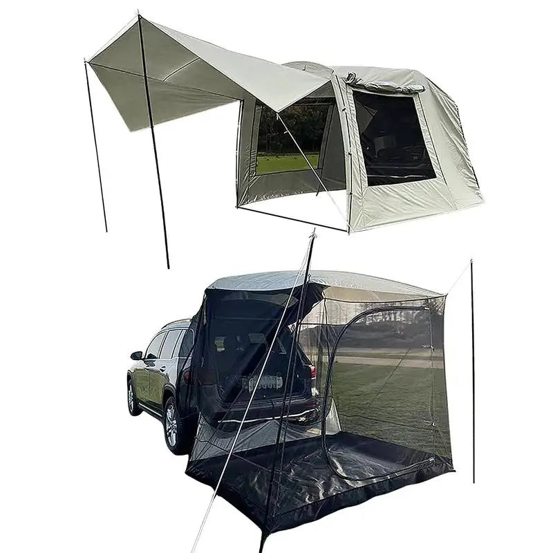 5-6 Person Tent For Car Trunk Sunshade Rainproof