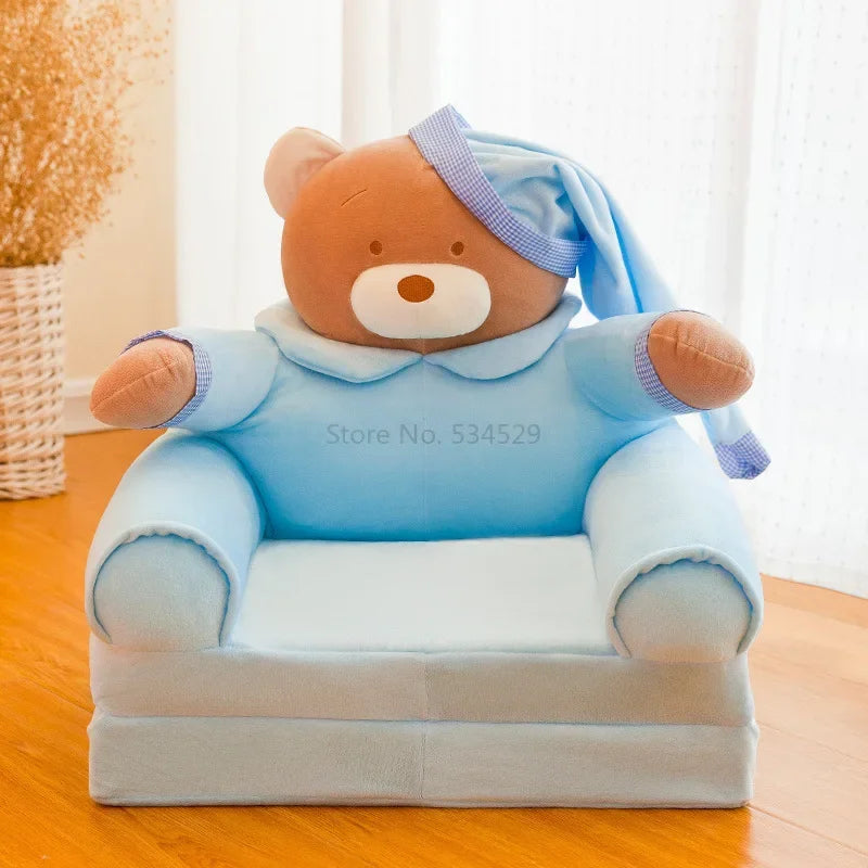 5%Disassembled Washed Kids Sofa Fashion Children Folding Cartoon