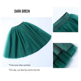 5 Layers 65cm Black Pleated Skirt Sexy Midi