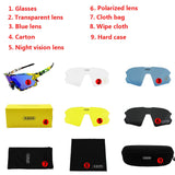5 Lens UV400 Cycling Sunglasses TR90 Sports Bicycle