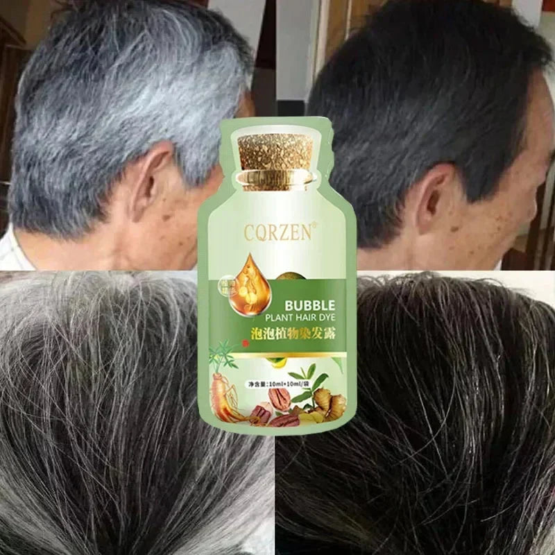 5 Minutes Change Hair Color Natural Plant Herbal