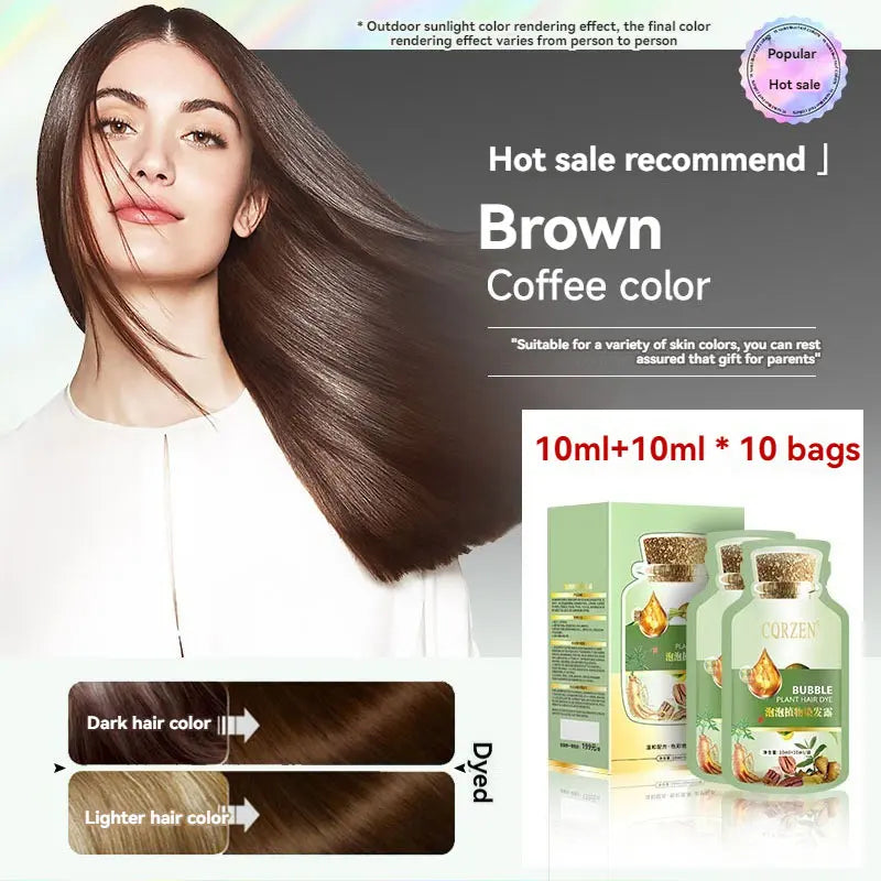 5 Minutes Change Hair Color Natural Plant Herbal