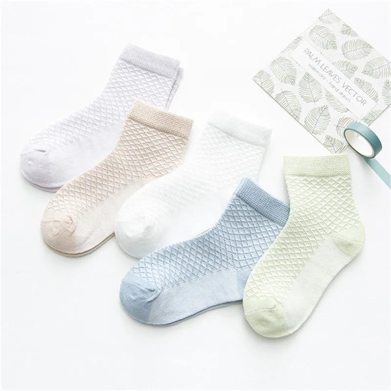5 Pairs/Lot Baby Socks For Newborns Infant Cute