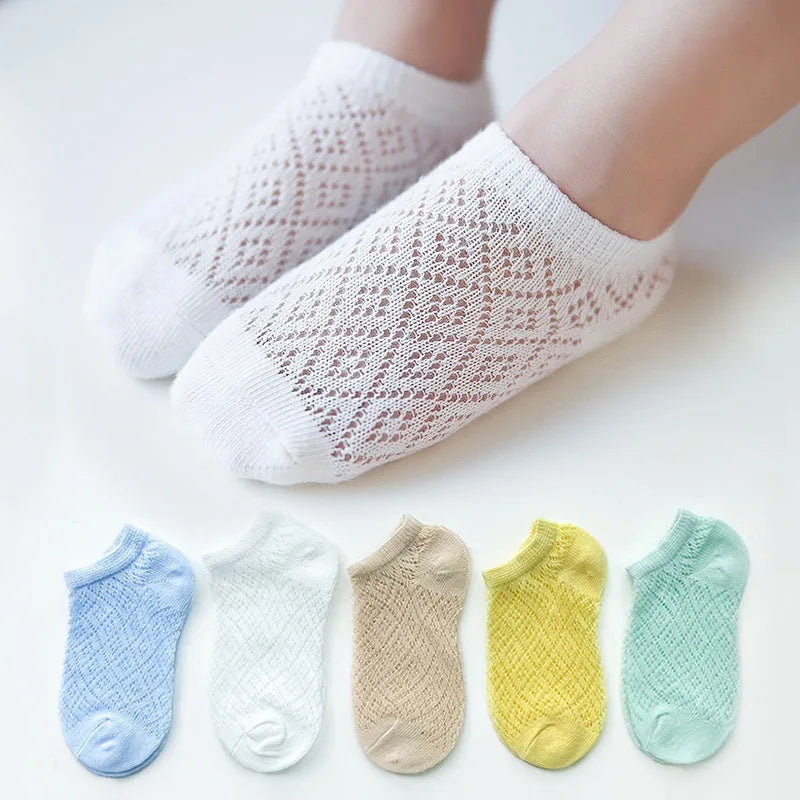 5 Pairs/Lot Baby Socks For Newborns Infant Cute