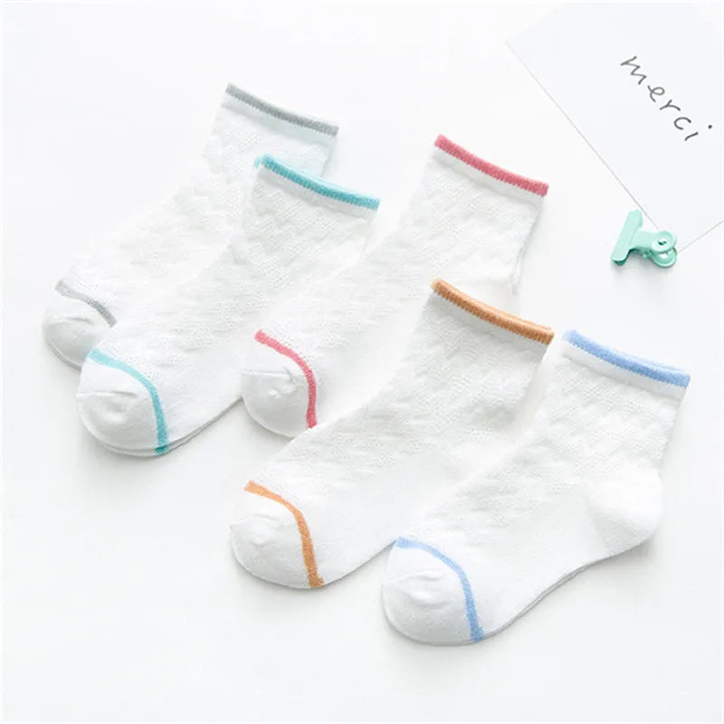 5 Pairs/Lot Baby Socks For Newborns Infant Cute