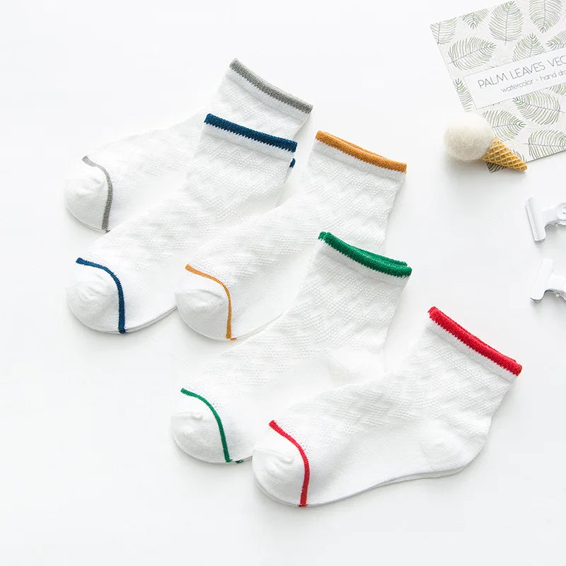 5 Pairs/Lot Baby Socks For Newborns Infant Cute
