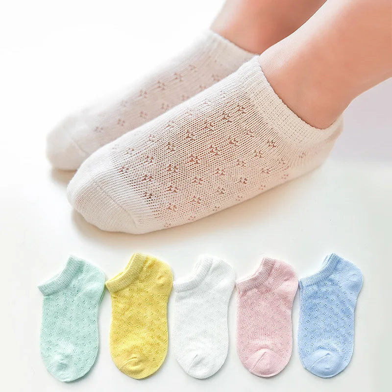 5 Pairs/Lot Baby Socks For Newborns Infant Cute