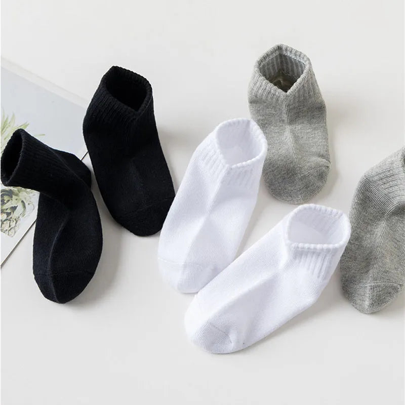 5 Pairs/Lot Summer New Children Cotton Socks Fashion