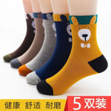 5 Pairs/lot 2022 Kids Boys Autumn Girl Socks