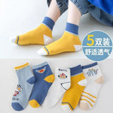 5 Pairs/lot 2022 Kids Boys Autumn Girl Socks